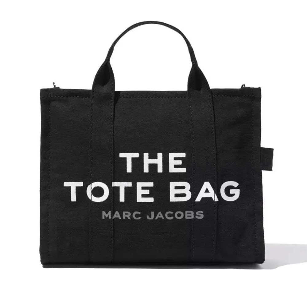 Marc Jacobs The Tote Bag Black Canvas - Picture 10 of 10